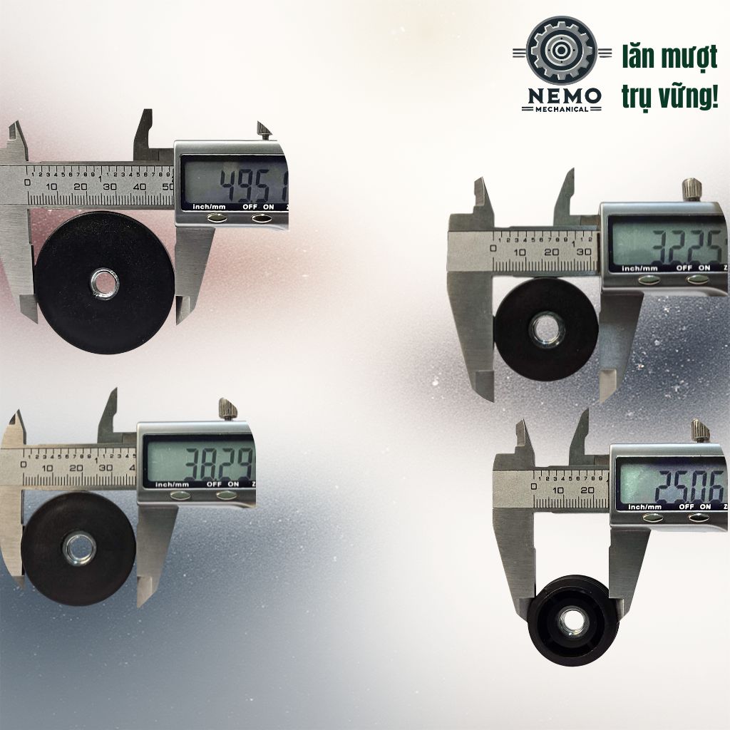 Nắp Chụp Thép Hộp Có Ren – Giải Pháp Lắp Chân Tăng Chỉnh & Bánh Xe Không Cần Hàn (M6, M8, M10)